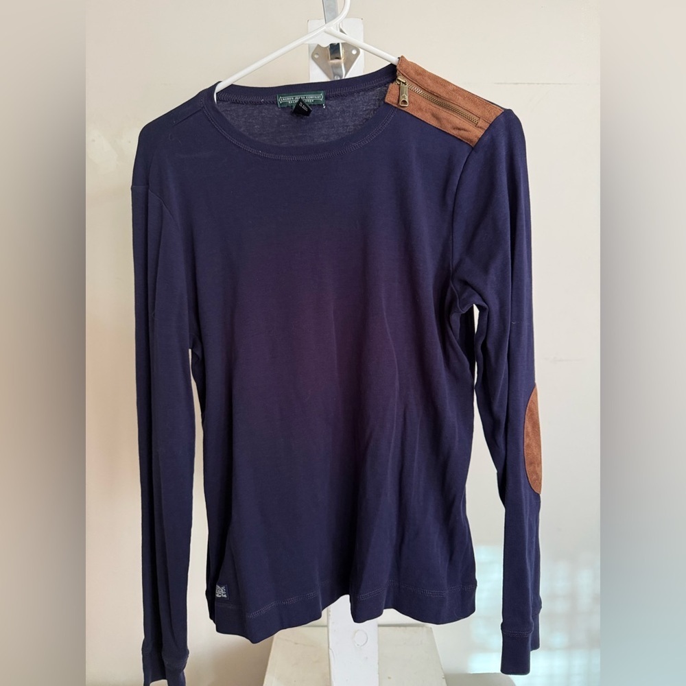 Vintage Ralph Lauren Zipper Shoulder Top